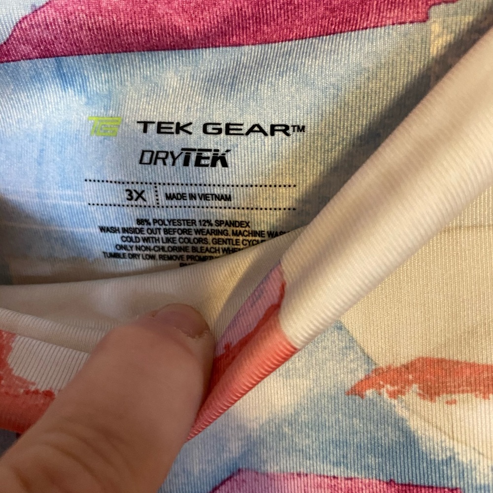 PLUS SIZE TEK CAPRI LEGGINGS 3X